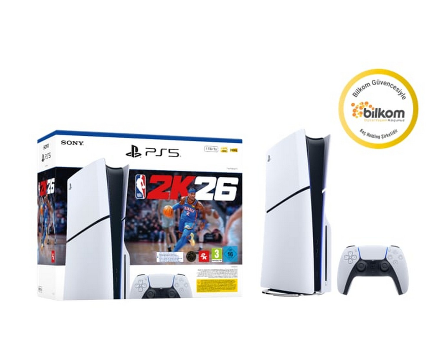 SONY Playstation 5 CD Versiyon / NBA2K26 Bundle Oyun Konsolu Beyaz