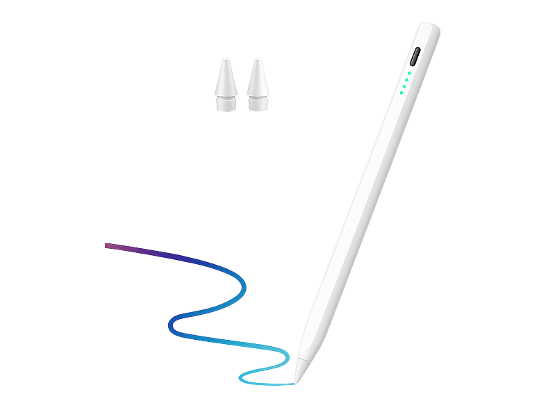 VENTARENT Stylus Pencil Pen Touchpen  Smartpen Stift USB-C Eingabestift weiß