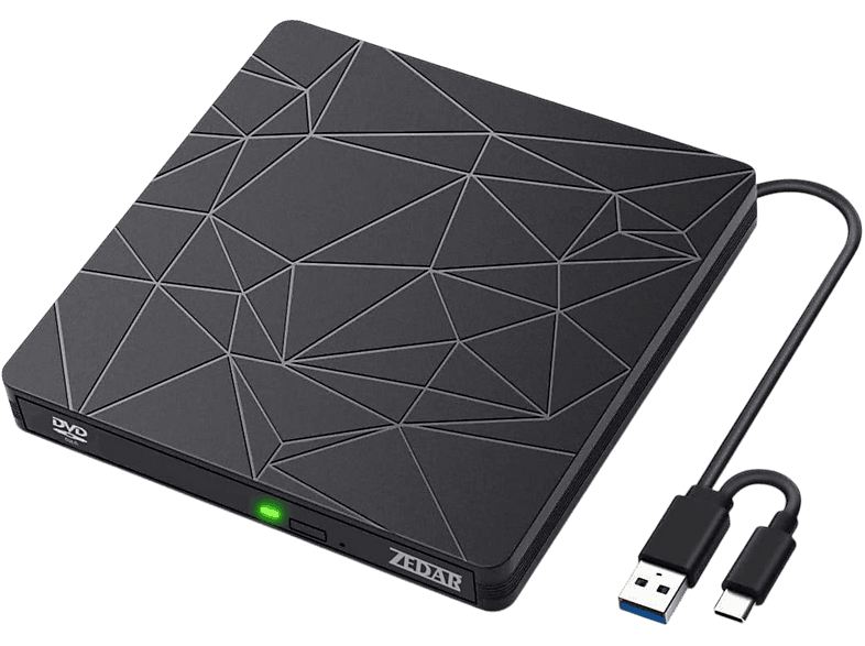 ZEDAR Externer DVD-Player und Brenner extern DVD-Brenner