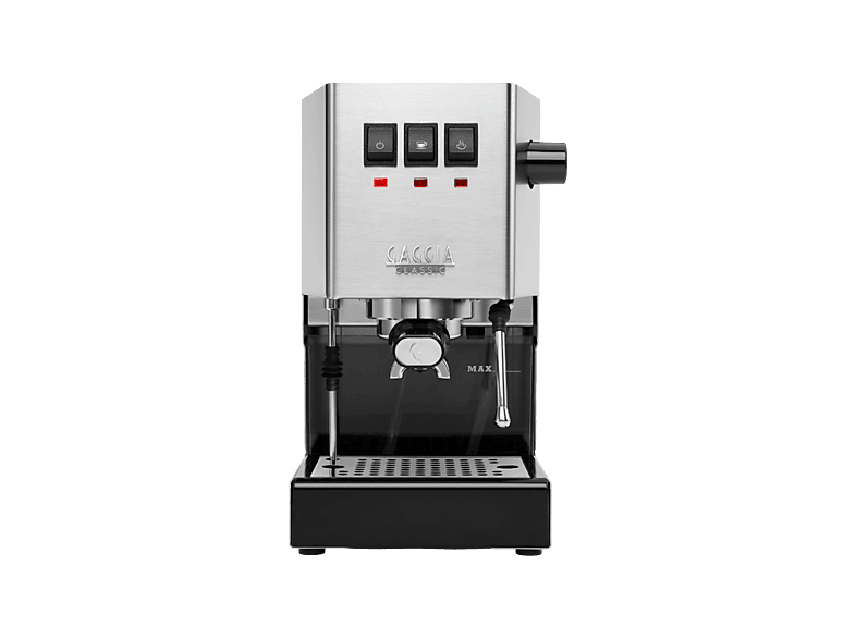 GAGGIA RI9481/11 CLASSIC E24 OP/Messingboiler Siebträgermaschine Inox Silber-Edelstahl