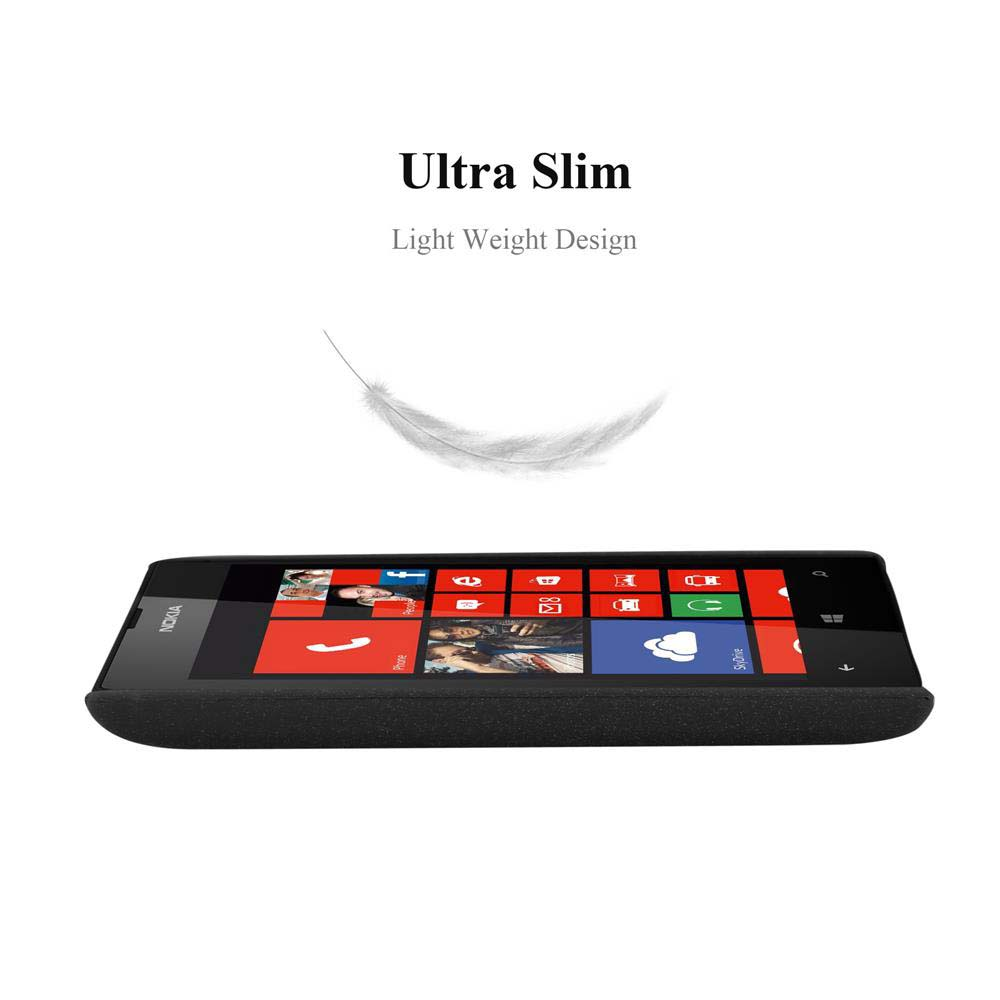 Un telefono Nokia mostra la schermata iniziale con icone di app. Sopra, il testo recita 'Ultra Slim' e 'Light Weight Design'. Una piuma fluttua.