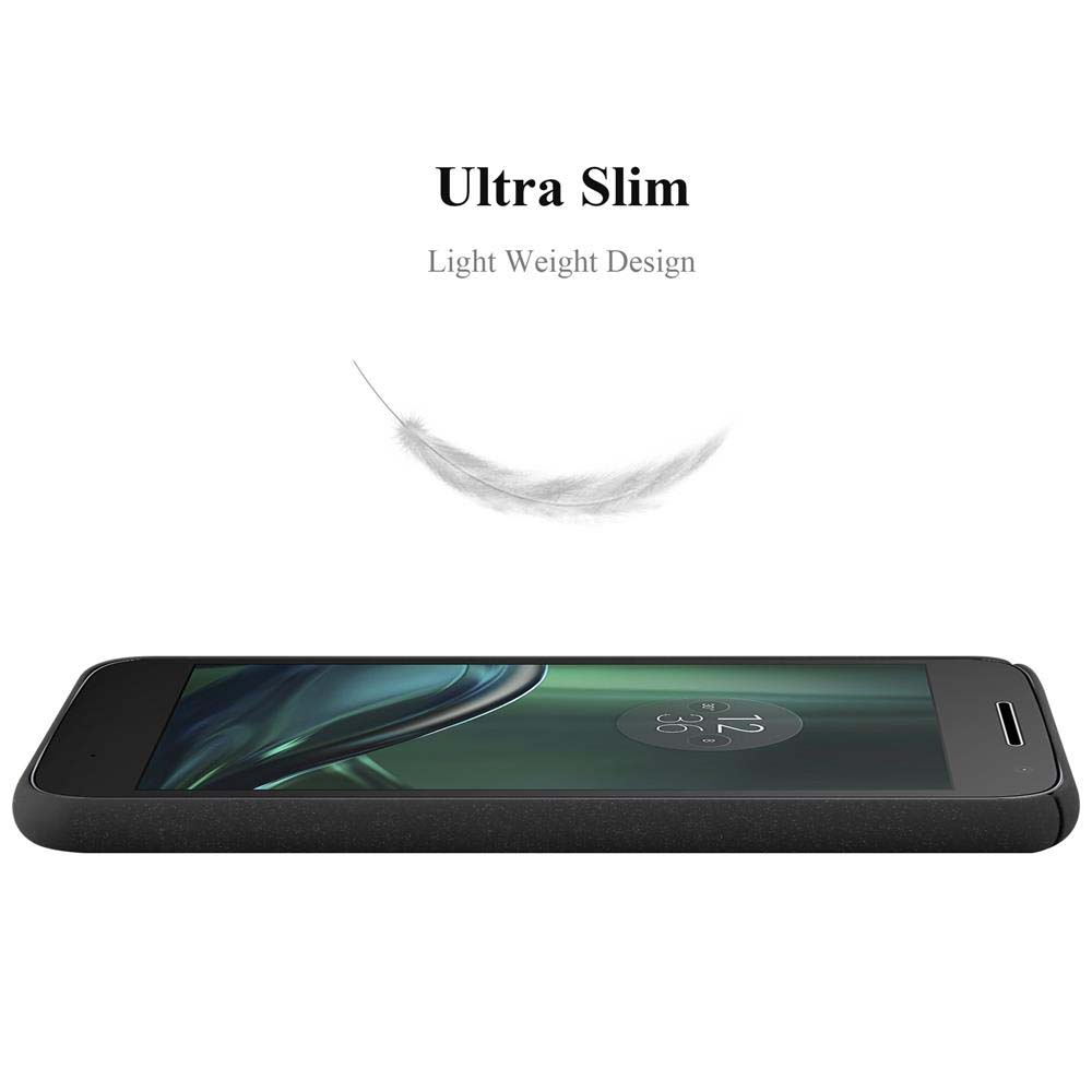 Uno smartphone nero con schermo curvo. Sopra, il testo recita 'Ultra Slim, Light Weight Design'. Una piuma è sopra il telefono.