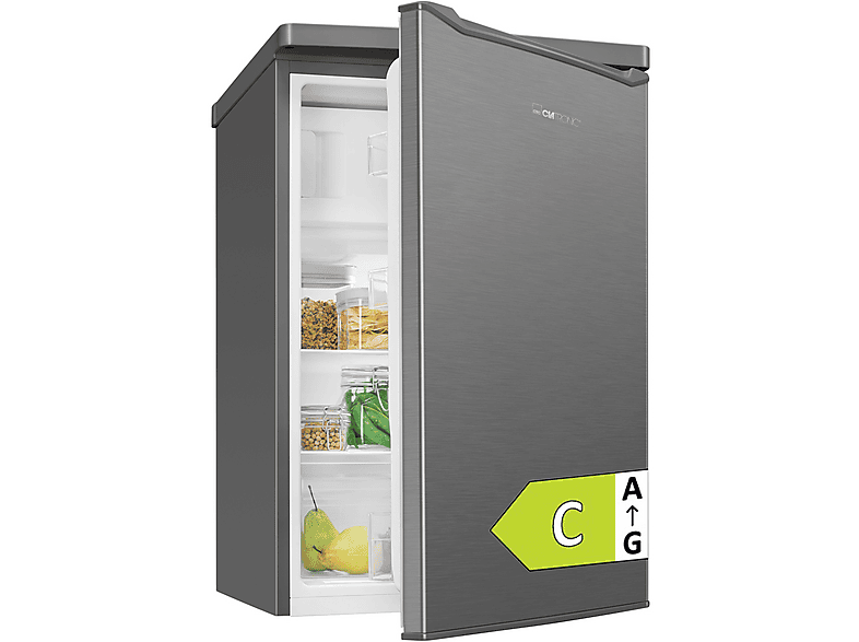 CLATRONIC KS 101 Kühlschrank (C, 85 cm hoch, Silber)