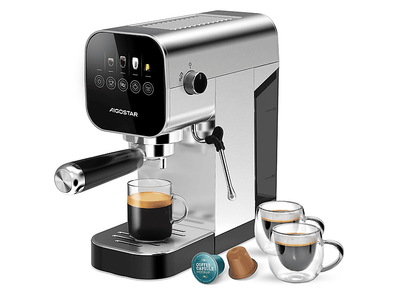 AIGOSTAR Barista Espressomaschine Schwarz