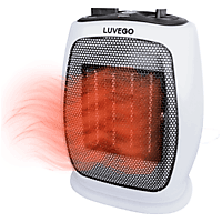 MediaMarkt LUVEGO Elektrische Kachel 1800W Keramische Ventilatorkachel Wit aanbieding