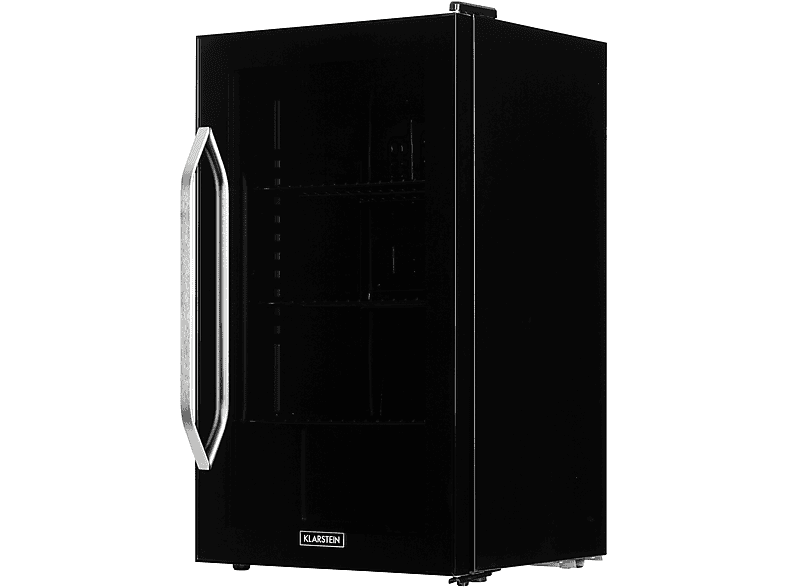 KLARSTEIN Beersafe XXL Mini-Kühlschrank (E, 83 cm hoch, Schwarz)