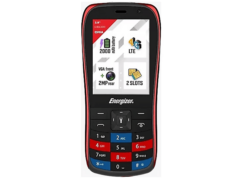 ENERGIZER E284S 32 MB 32 MB Tuşlu Telefon Kırmızı