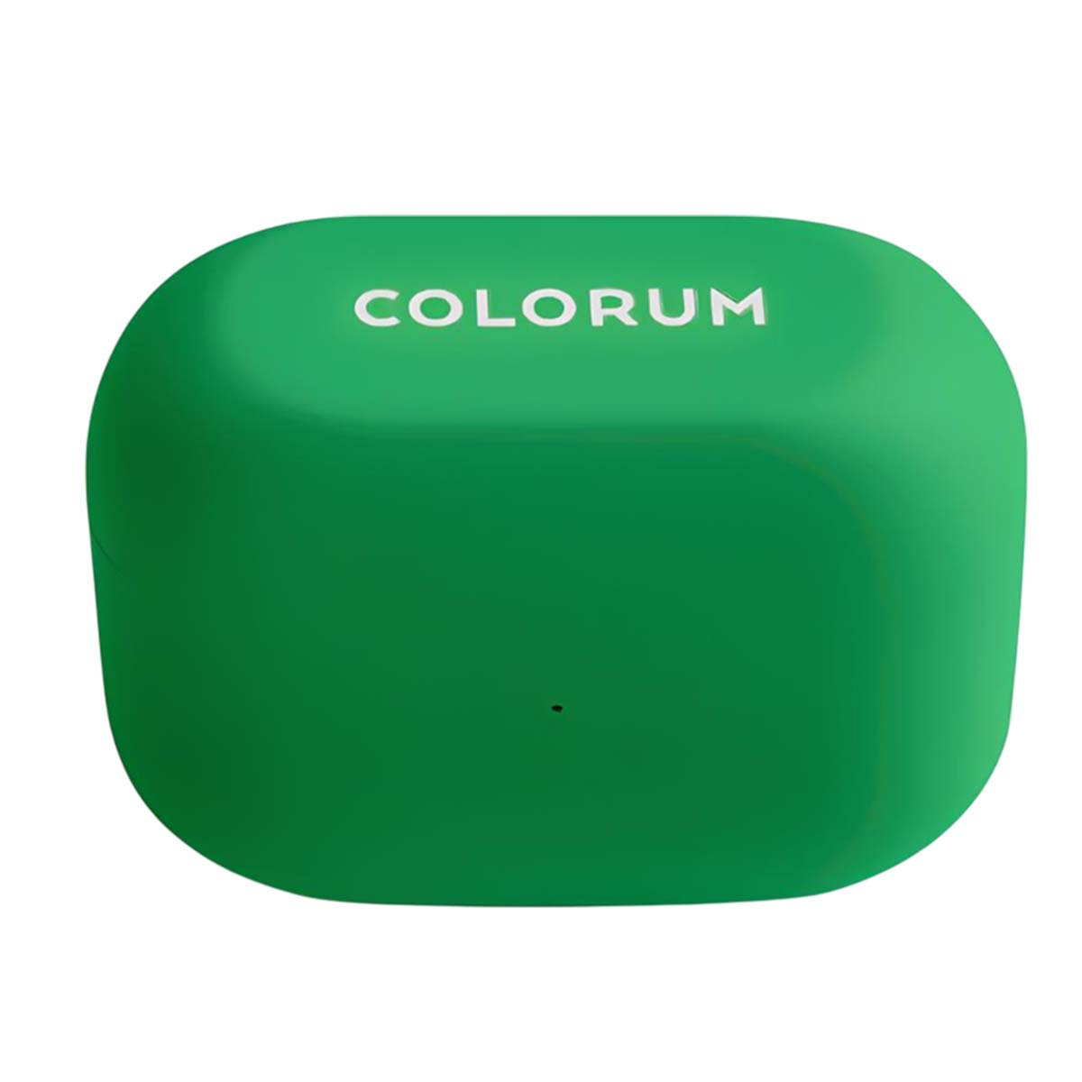 Un oggetto verde a forma di cubo con angoli arrotondati. La parola 'COLORUM' è scritta in bianco in alto.