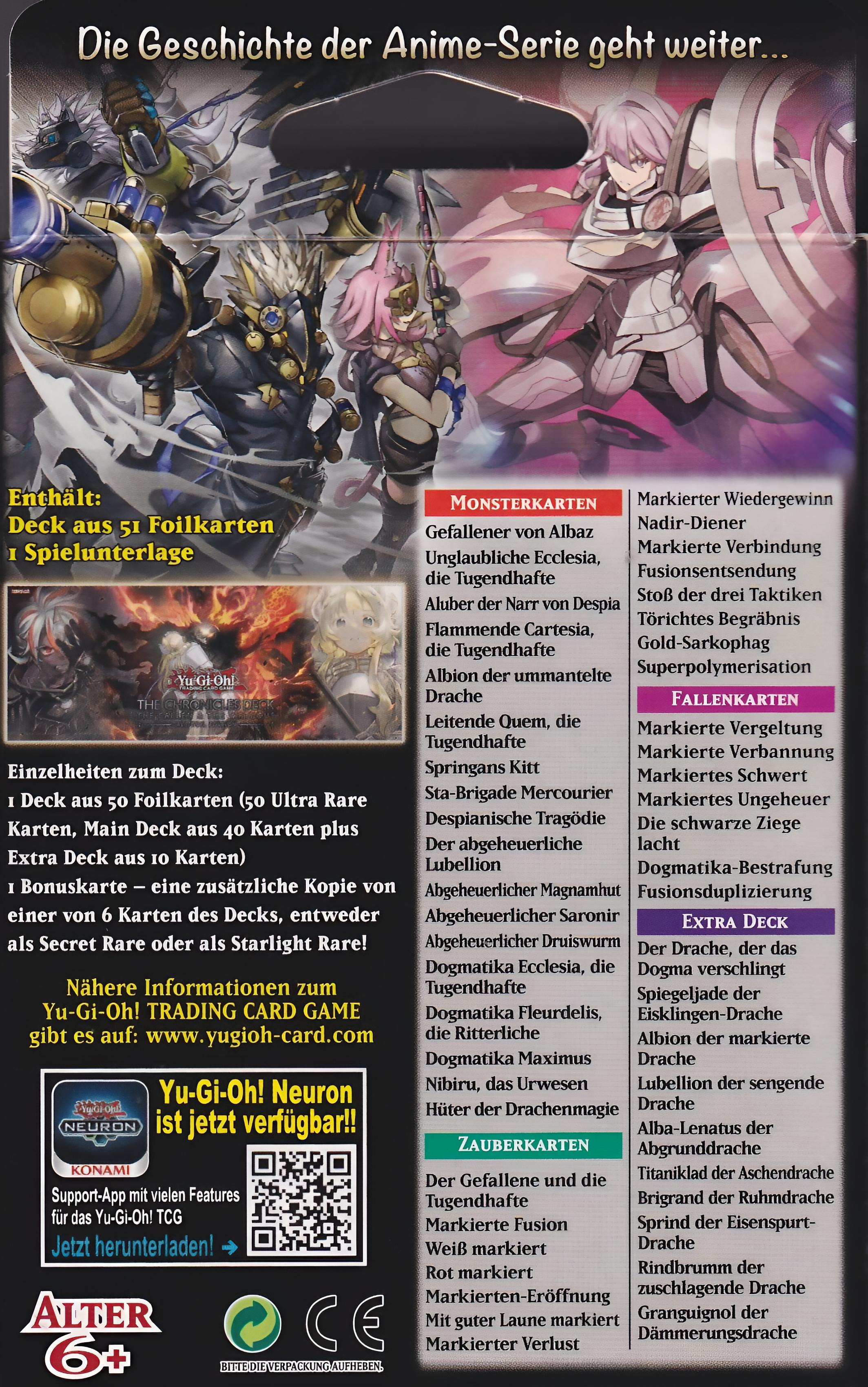 yugioh the chronicles deck Yu-Gi-Oh! The Chronicles: The Fallen & The Virtuous (All-Foil) Deck main image 0