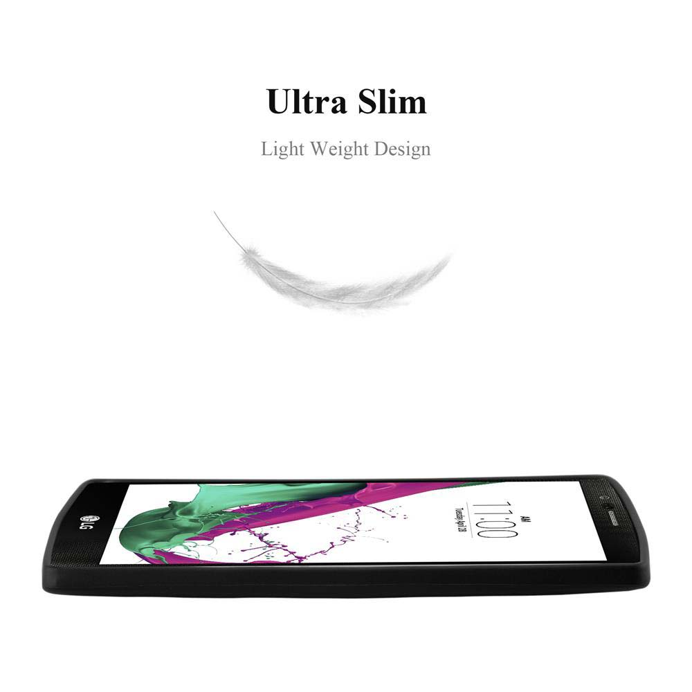Smartphone negro con pantalla colorida. Fondo blanco. Texto 'Ultra Slim' y 'Light Weight Design' arriba.