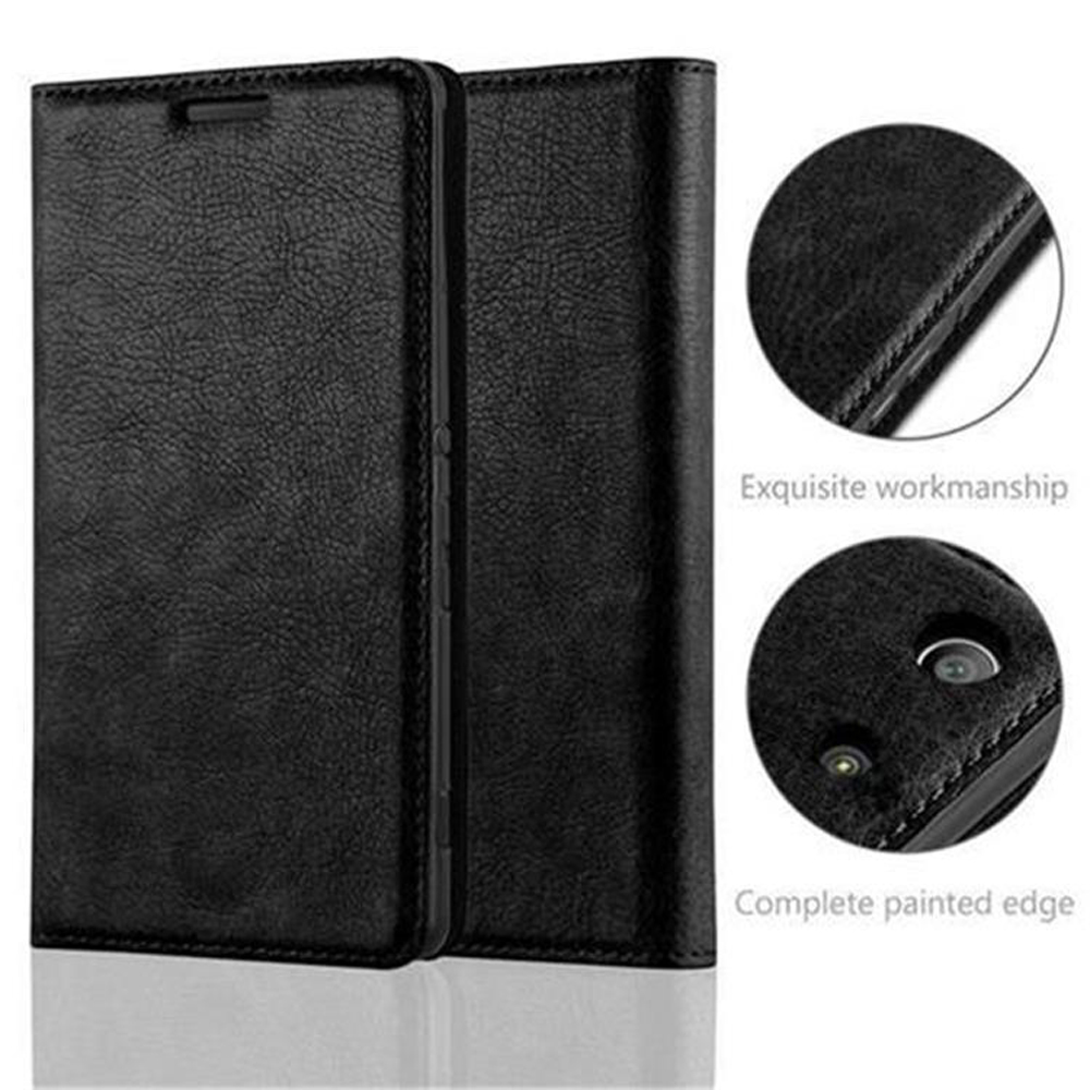 Cadorabo Custodia Libro Portafoglio Per Sony Xperia M5 | CLASSY Blu Scuro, Vani Carte, Chiusura Magnetica E Funzione Stand