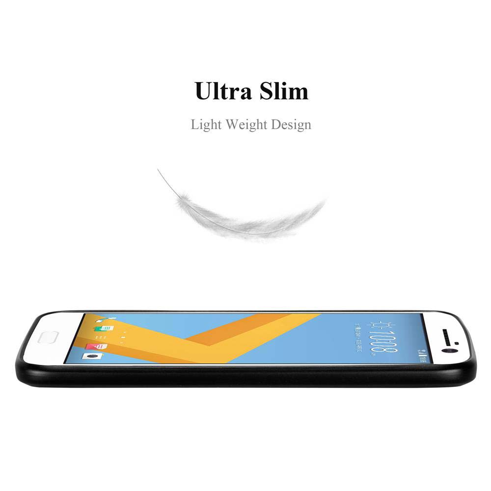 Ein Smartphone liegt horizontal und zeigt seinen Bildschirm. Eine weiße Feder schwebt darüber, und der Text 'Ultra Slim' ist vorhanden.