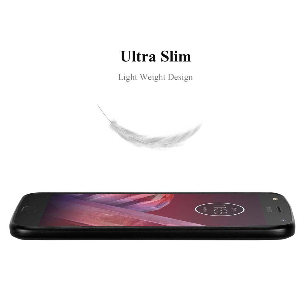 Un smartphone horizontal, mostrando su pantalla. Arriba, las palabras 'Ultra Slim' y una pluma.