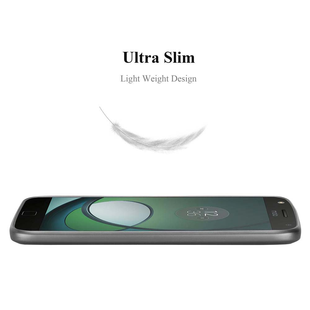 Uno smartphone è in orizzontale, mostra lo schermo con un orologio. Sopra, una piuma fluttua. Testo: 'Ultra Slim, Light Weight Design'.