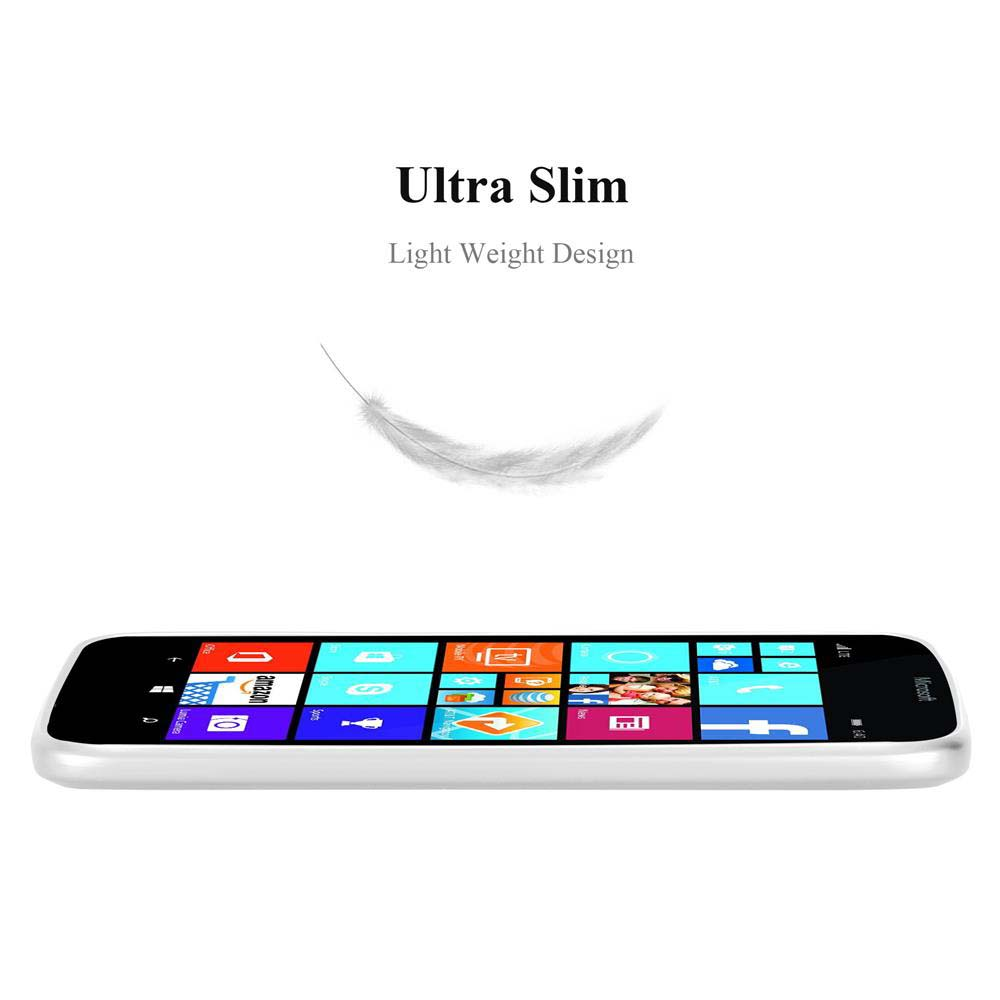Uno smartphone bianco con schermo nero che mostra icone di app. Sopra, il testo recita 'Ultra Slim' e 'Light Weight Design'. Una piuma fluttua sopra.