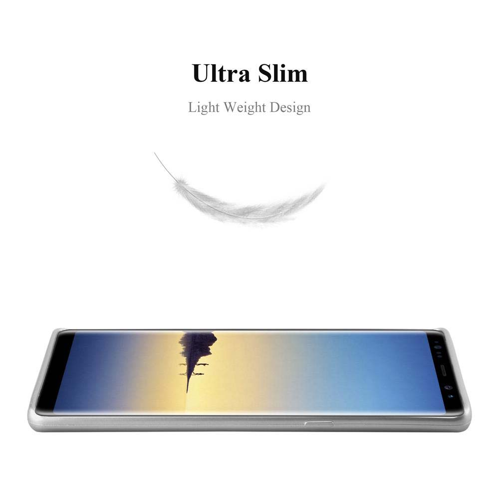 Uno smartphone su sfondo bianco con le parole 'Ultra Slim, Light Weight Design'. Una piuma è sopra il telefono.