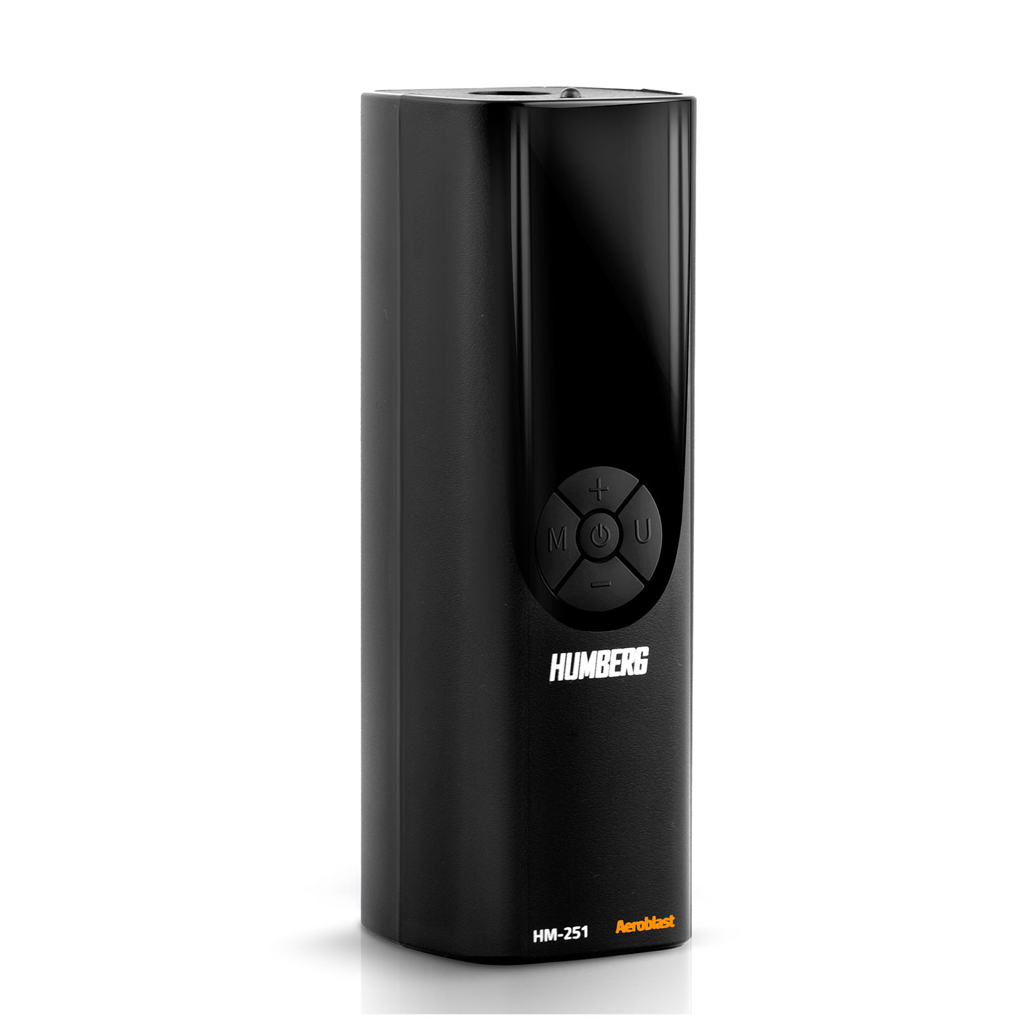Czarny prostokątny Aeroblast z przyciskami sterowania. Widoczna marka HUMBERG i model HM-251.