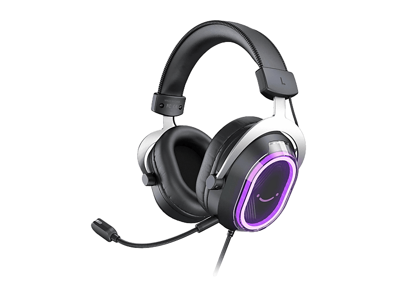 FIFINE Ampligame H13 Mikrofonlu 7.1 RGB Kablolu Oyuncu Kulak Üstü Kulaklık Siyah