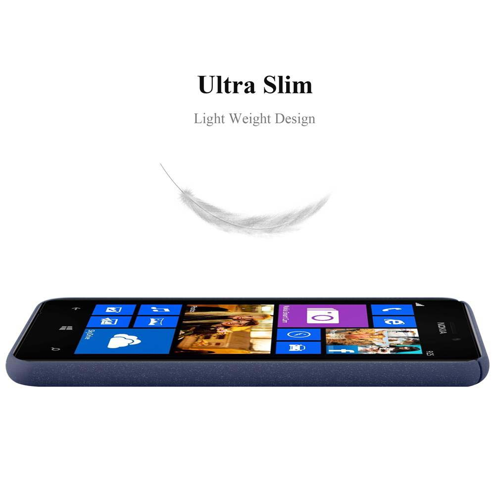 Uno smartphone blu scuro con touchscreen. Sopra, il testo dice 'Ultra Slim, Light Weight Design'. Una piuma bianca fluttua sopra.