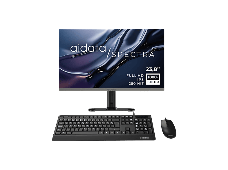 AIDATA Spectra İNTEL CORE İ7-12700H 16 GB 512 GB 23,8 inç FreeDOS All In One Bilgisayar Siyah