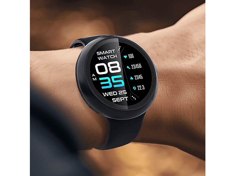 Slabo 4 Pellicole Protettive Per Display Orologio/Smartwatch - Diametro 35 Mm, Circolare - Crystal Clear, Antigraffio, Made In Germany - 2