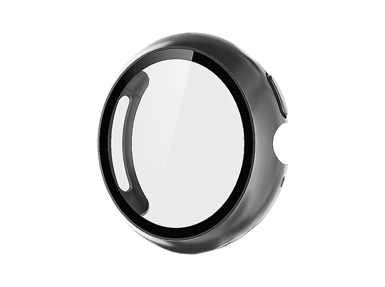 WIGENTO Kunststoff Design Hülle + H9 Hart Glas Watch Schutz Hülle (für Google Pixel Watch 4 45mm)