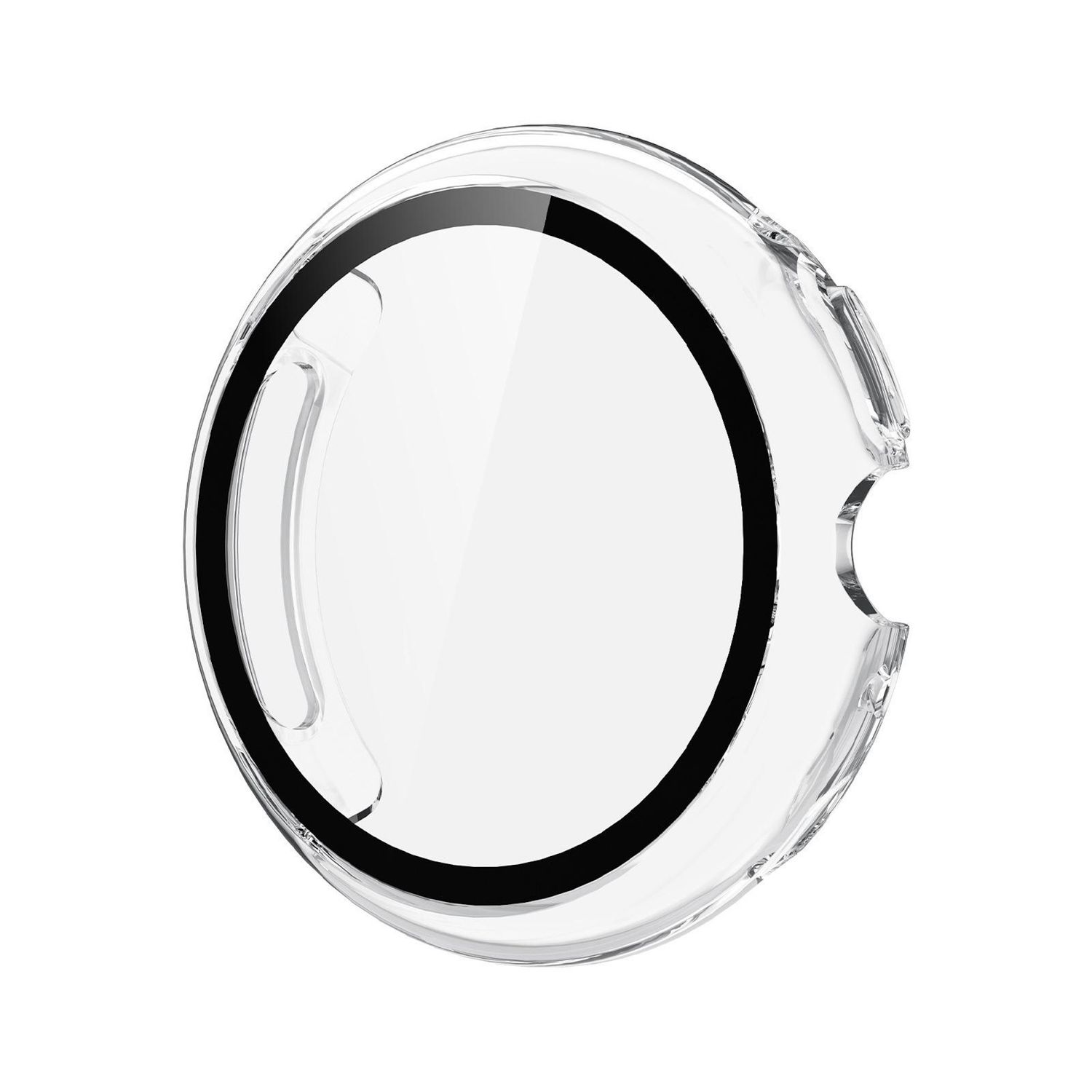 6 pellicole protettive per lo schermo in temperato, rotonde, anti- appannamento, per Smartwatch e orologio sportivo (trasparente