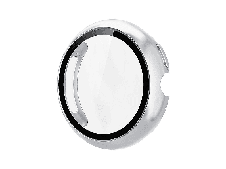 WIGENTO Kunststoff Design Hülle + H9 Hart Glas Watch Schutz Hülle (für Google Pixel Watch 4 41mm)