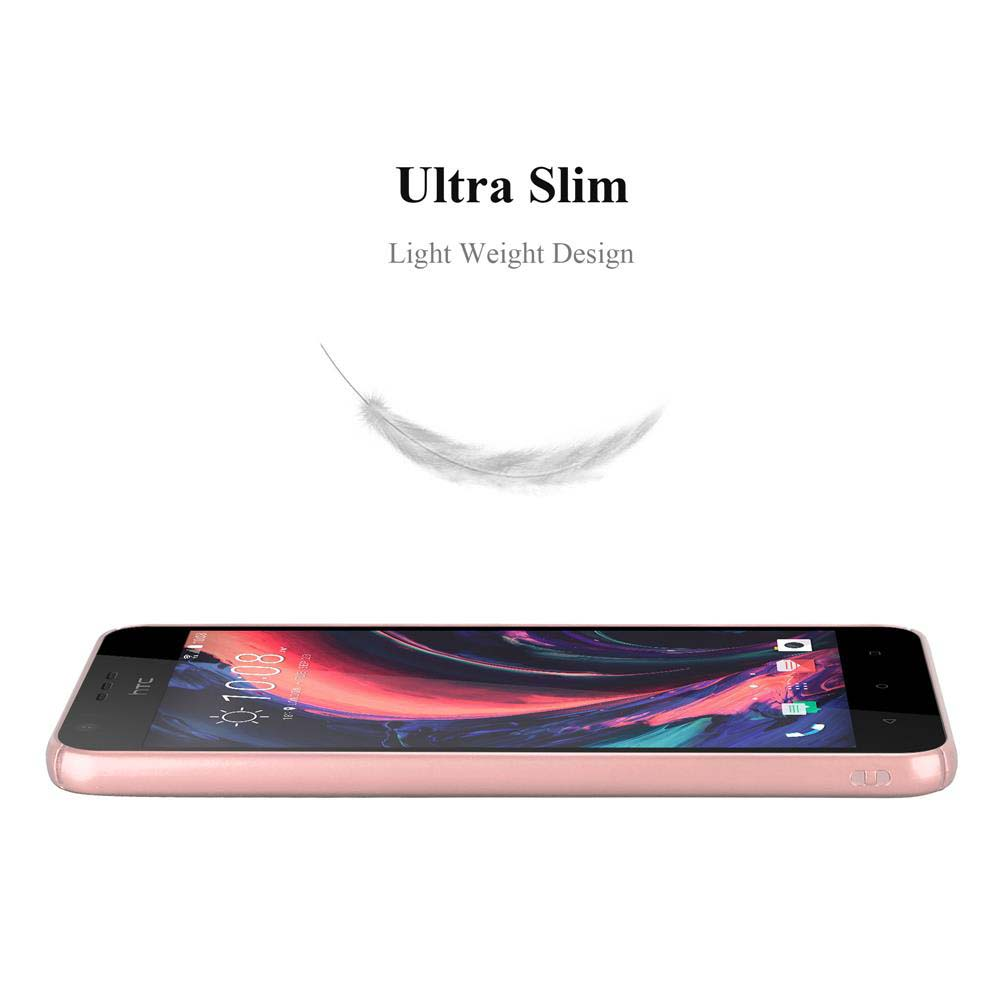Un smartphone rosa en la parte inferior. Arriba, una pluma blanca y el texto 'Ultra Slim, Light Weight Design' sobre un fondo blanco.
