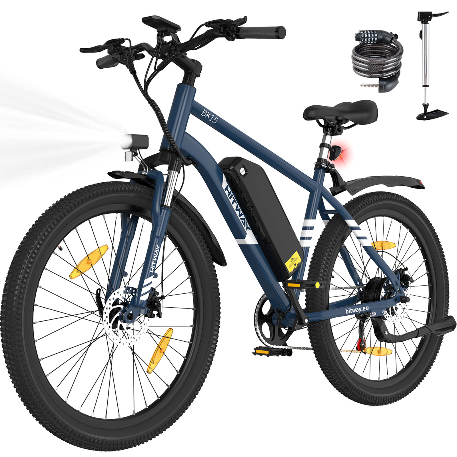 HITWAY BK15PRO Mountainbike (Laufradgröße: 27,5 Zoll, Unisex-Rad, 468Wh ...