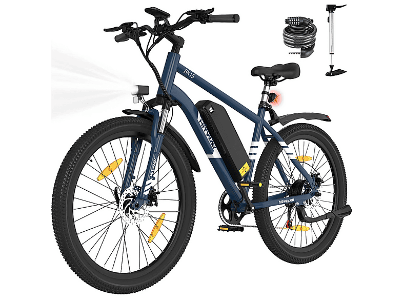 HITWAY BK15PRO Mountainbike (Laufradgröße: 27,5 Zoll, Unisex-Rad, 468Wh, Blau)