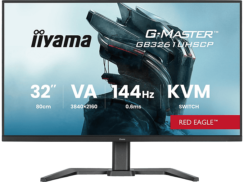 IIYAMA G-Master GB3261UHSCP-B1 Gaming Monitor 80cm (32"") 31,5 Zoll UHD 4K Monitore (0,6 ms Reaktionszeit  )