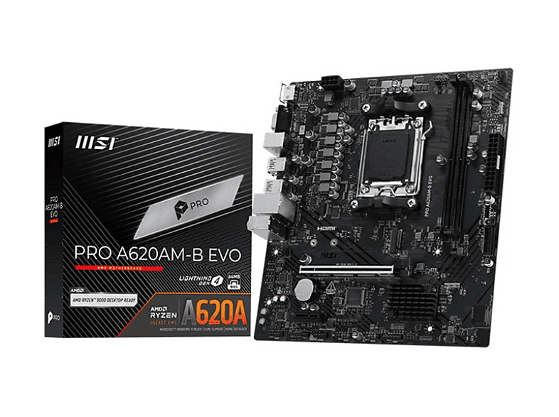 MSI PRO A620M-E Mainboard Schwarz