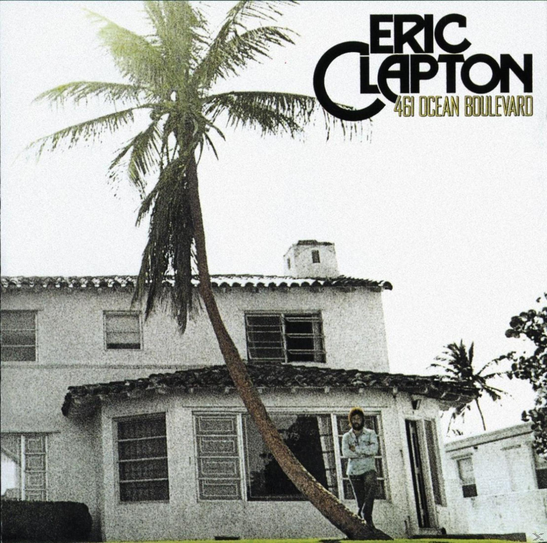 Copertina dell'album: Palma si appoggia a una casa. Titolo Eric Clapton. Uomo sulla porta.