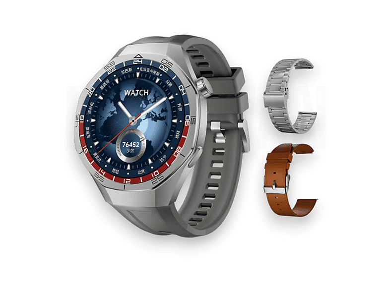 Smartwatch | KARAWAN Hombre SK40, con Tres Diferentes Correas