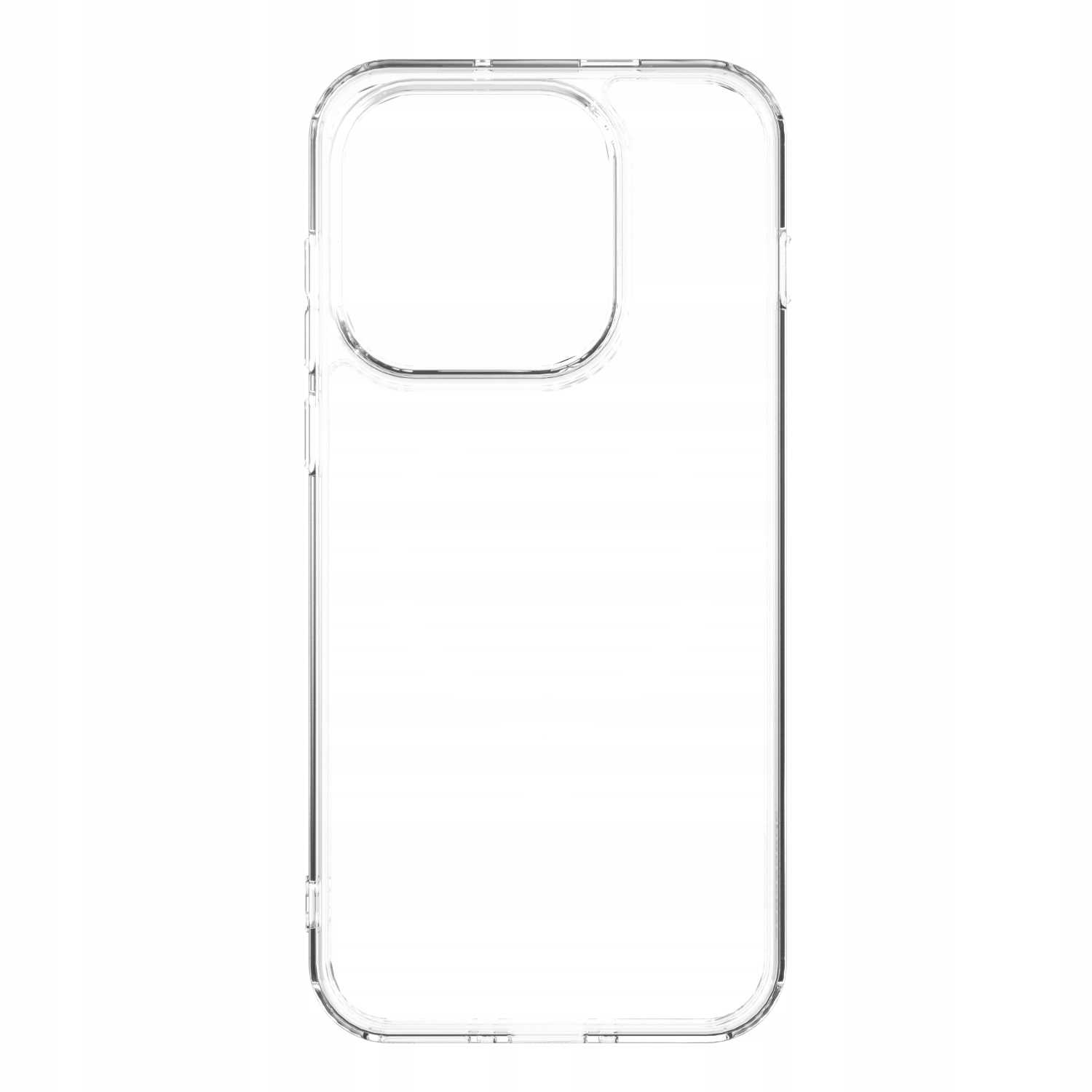Przezroczyste, przezroczyste etui na telefon. Ma wycięcie na aparat i jest zaprojektowane tak, aby idealnie pasowało do smartfona.