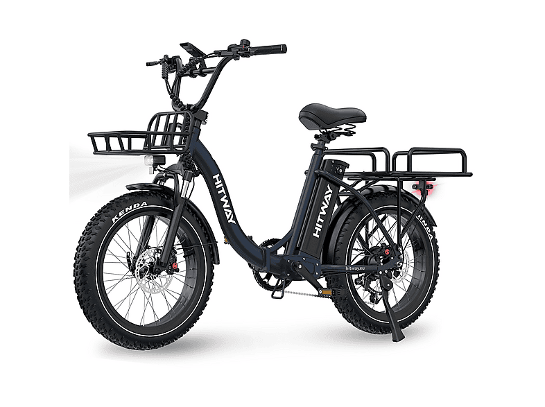 HITWAY BK6SPLUS Citybike (Laufradgröße: 20 Zoll, Unisex-Rad, 1200Wh, Blau)