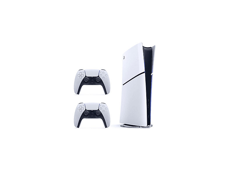 SONY 2.Dualsense+Playstation 5 Slim Digital 825 GB (İthalatçı Garantili) Oyun Konsolu Beyaz