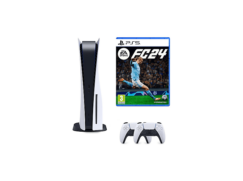 SONY 2. Dualsense Kol+PS5 Ea Sports FC24+Playstation 5 Diskli (İthalatçı Garantili) Oyun Konsolu Beyaz