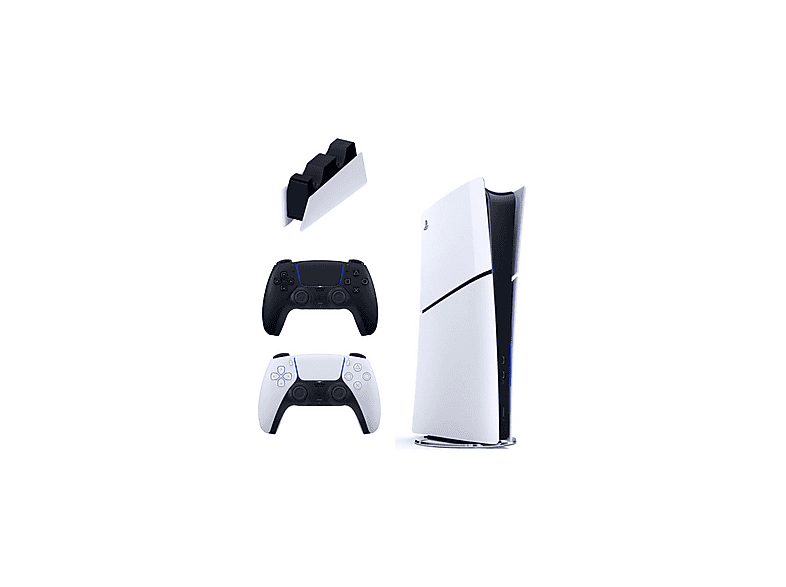 SONY Şarj İstasyonu + 2 Siyah Dualsense + Playstation 5 Slim