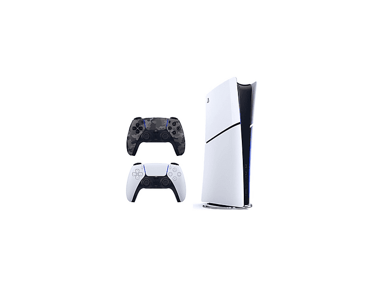SONY 2 Kamuflaj Dualsense+Playstation 5 Slim Digital 825 GB (İthalatçı Garantili) Oyun Konsolu Beyaz