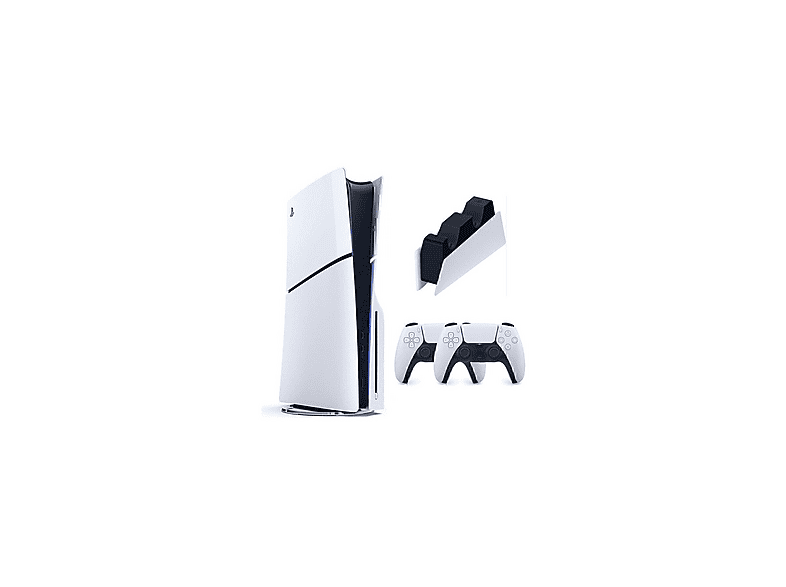 SONY 2. Dualsense + PS5 Dualsense Şarj İstasyonu+ Playstation 5 1 TB Slim CD (İthalatçı Garantili) Oyun Konsolu Beyaz
