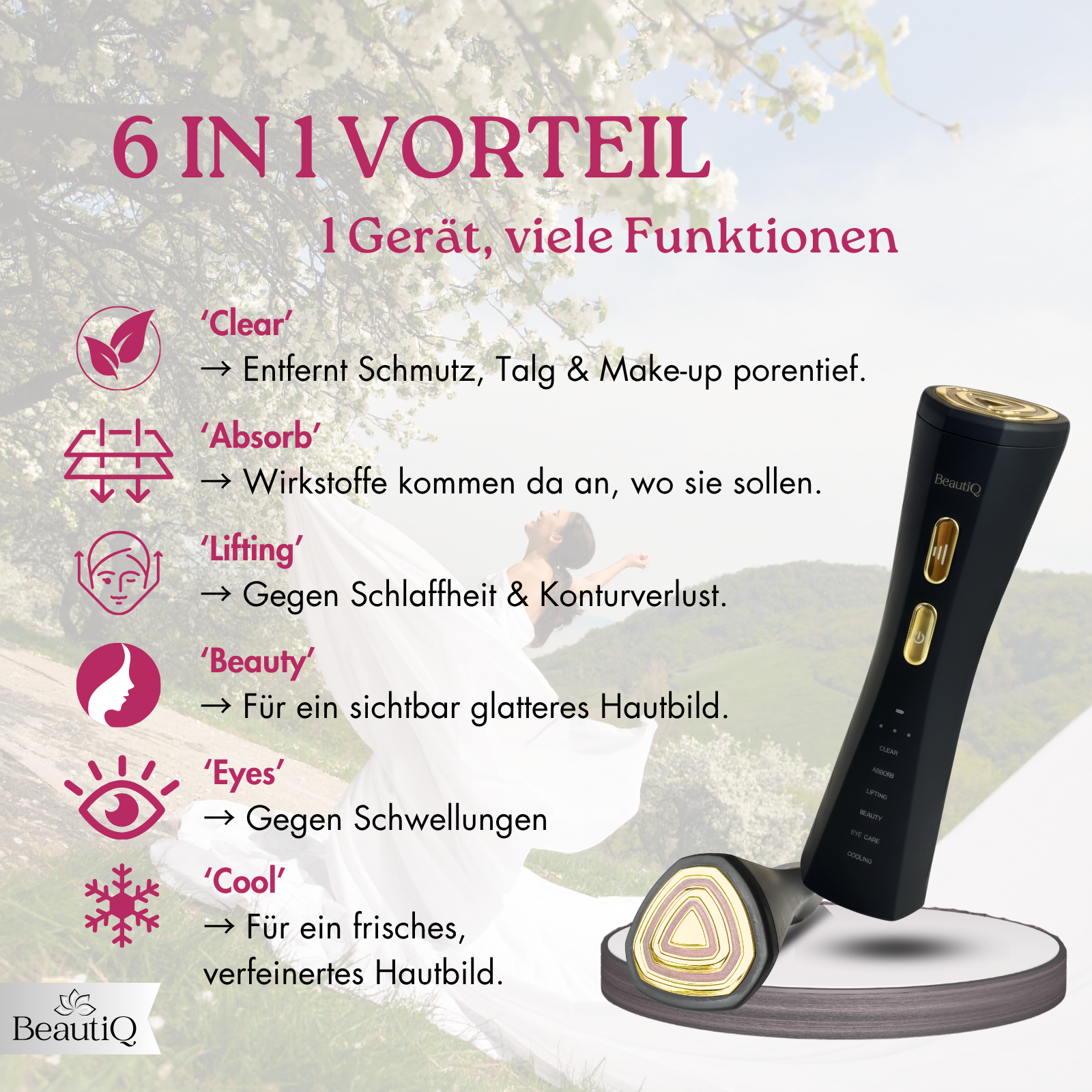 ps3 controller vibration ausschalten 2022 TOUCHBeauty Heiß- und Kalt-Hautverjüngungsgerät Wiederaufladbares  Gesichtsmassagegerät Anti-Aging-Gerät main image 1