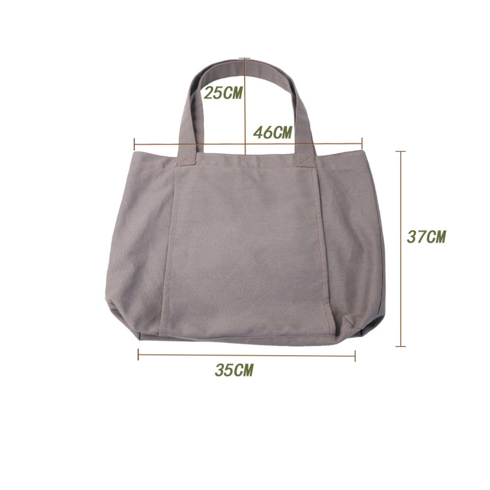 Graue Tragetasche mit Maßen: 25cm Grifflänge, 46cm Breite, 37cm Höhe und 35cm Basisbreite, auf weißem Hintergrund.
