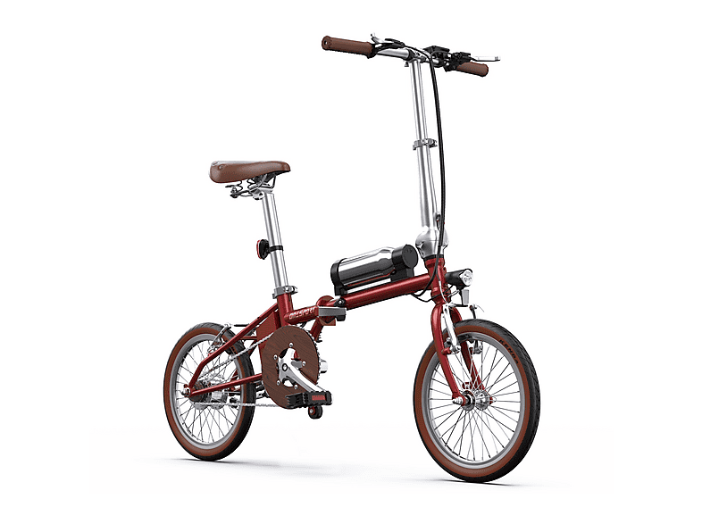 ONESPORT OT02 Kompakt-/Faltrad (Laufradgröße: 16 Zoll, Unisex-Rad, Rot)