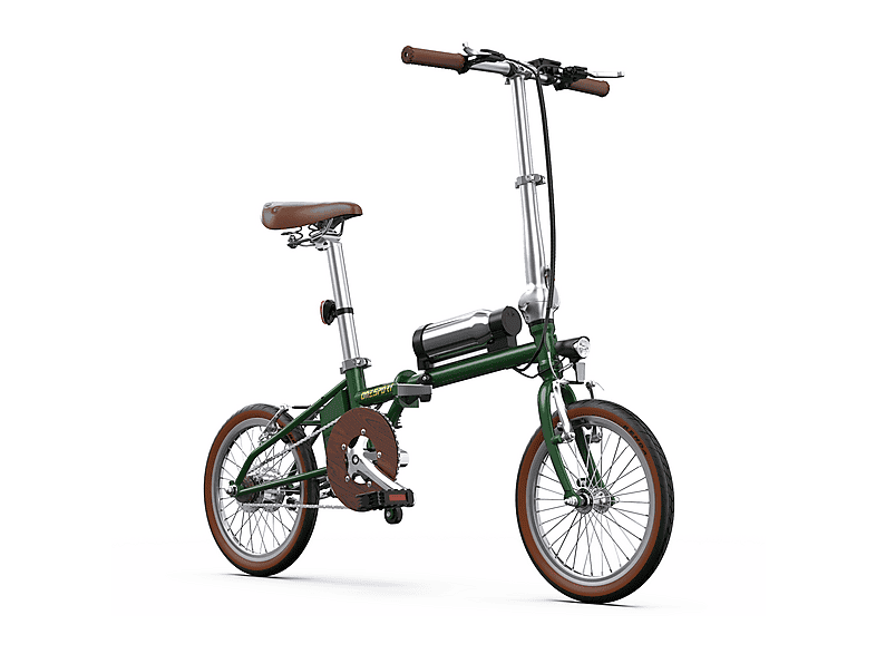 ONESPORT OT02 Kompakt-/Faltrad (Laufradgröße: 16 Zoll, Unisex-Rad, Grün)