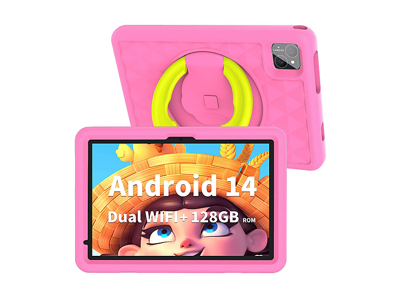 VASOUN TAB 11 mit Silikonhülle, Tablet, 128 GB, 10,1 Zoll, Rosa