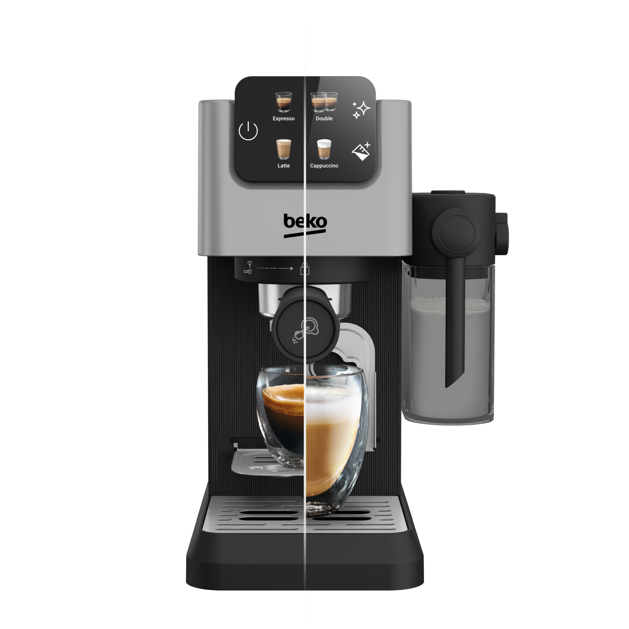 BEKO Yarı Otomatik Espresso Makinesi Yarı Otomatik Espresso Makinesi Gümüş