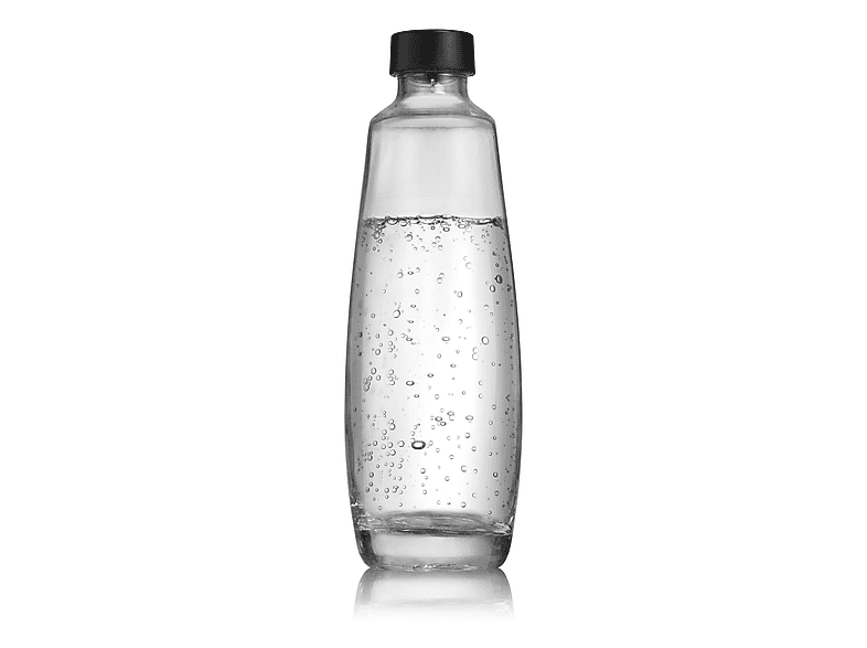 SODASTREAM 1047205490 GLASFLASCHE DUO, 1 L, 2ER-PACK NEU Wassersprudler Zubehör Schwarz/Transparent