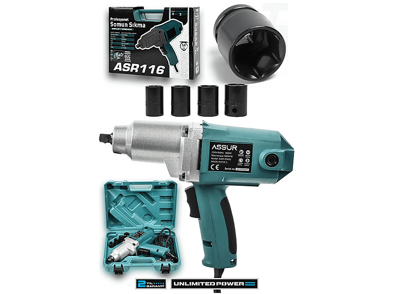 ASSUR 900 W 300 NM Elektrikli Somun Sıkma Makinesi